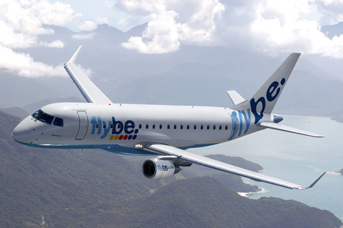 Không có ai bị thương sau khi náy bay của hãng Flybe hạ cánh khẩn. Ảnh: Flybe