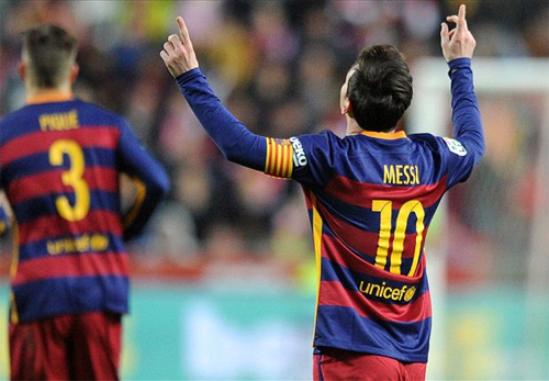 Messi tiếp tục tự phá kỷ lục ghi bàn tại Liga khi trở thành người đầu tiên đạt đến mốc 300. Ảnh: Reuters